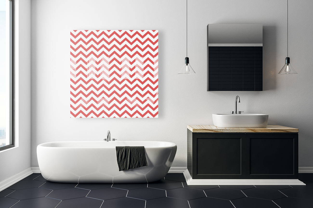 RED CHEVRON Reproduction