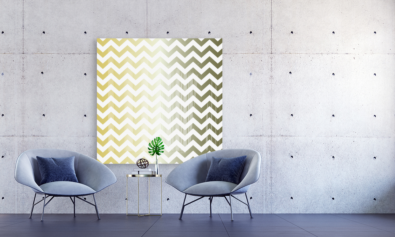 GOLDEN BERYL CHEVRON Reproduction
