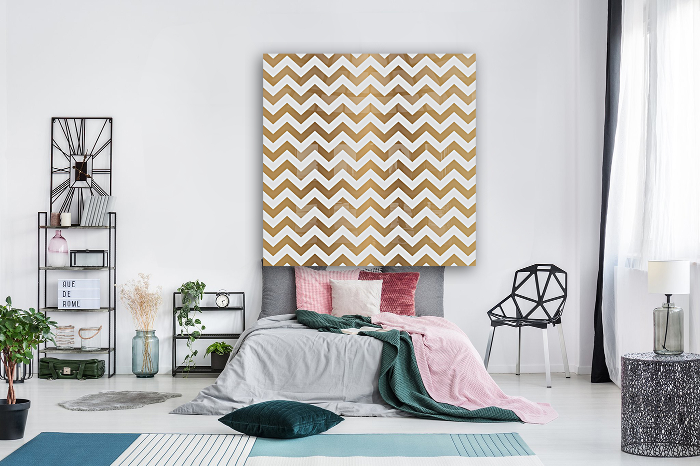OAK CHEVRON Reproduction