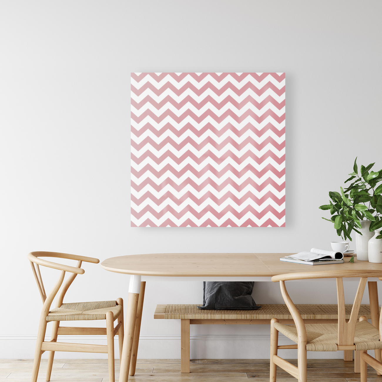 RED SHADE CHEVRON Reproduction