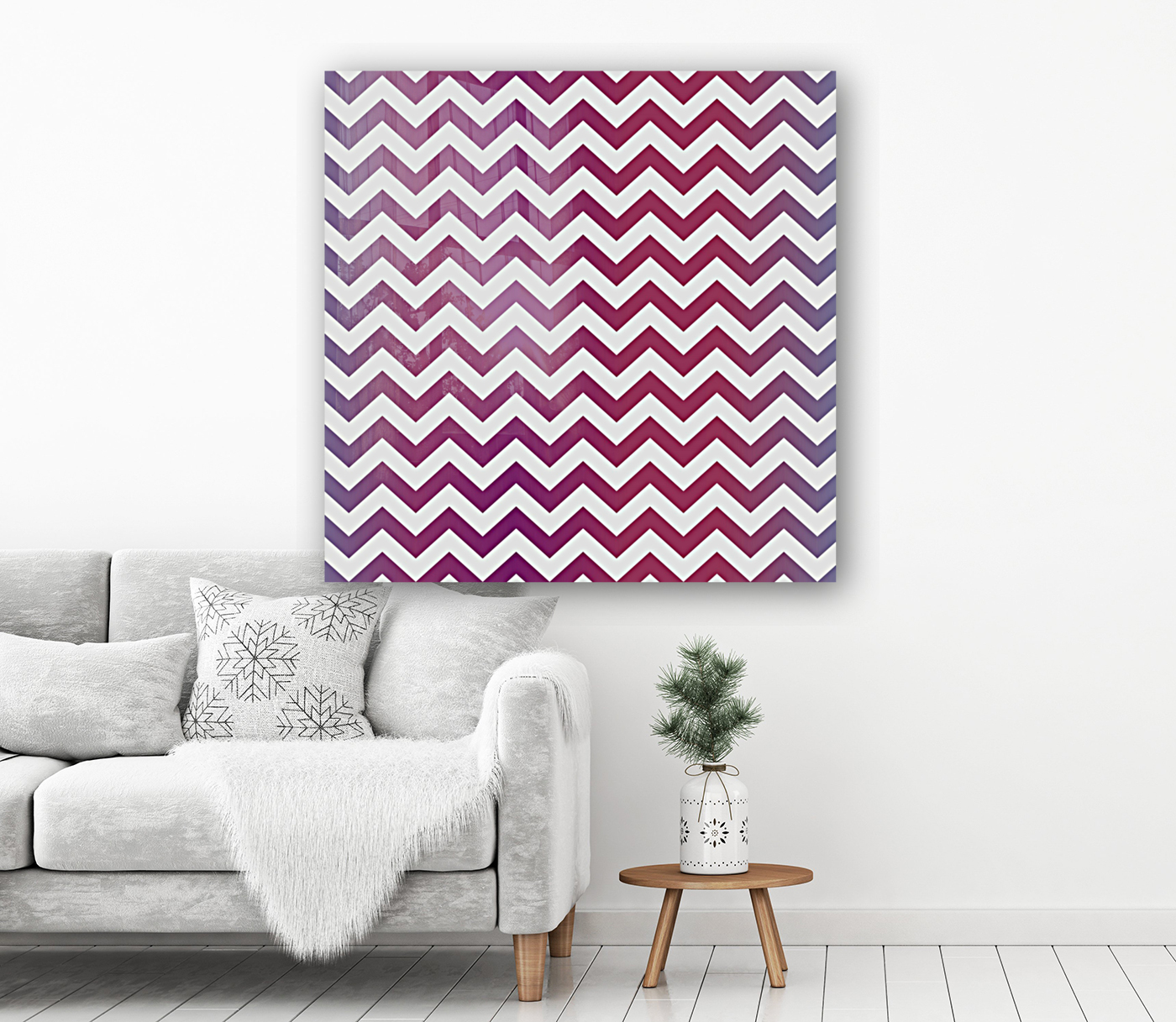 PLUM CHEVRON Reproduction