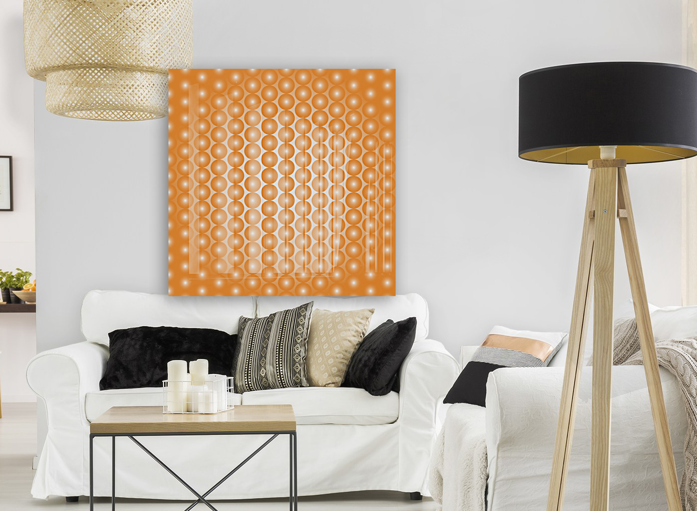 Orange Pearl Pattern Reproduction