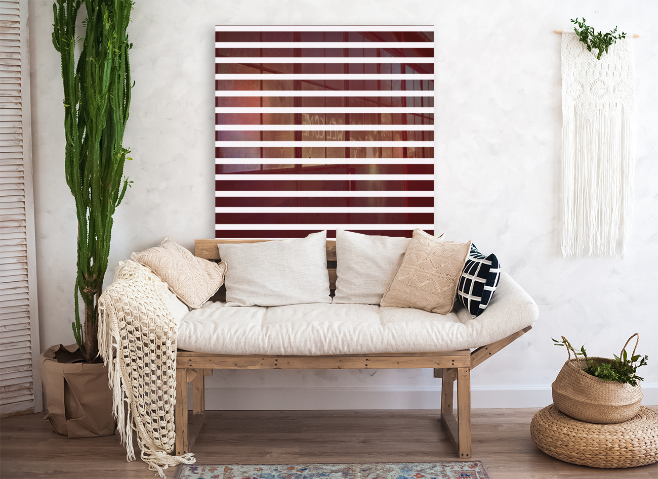 Peach Stripes Reproduction
