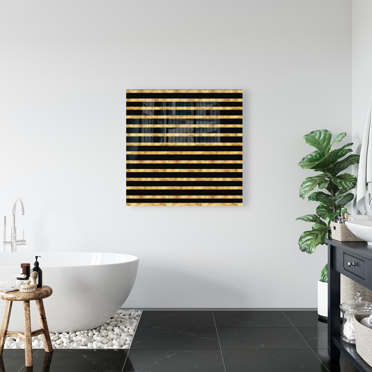 Royal Glitter Stripes Reproduction