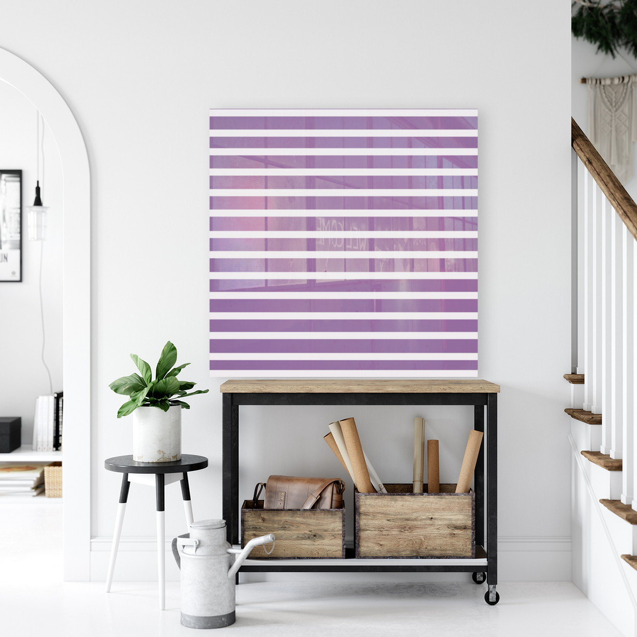 Violet Stripes Reproduction