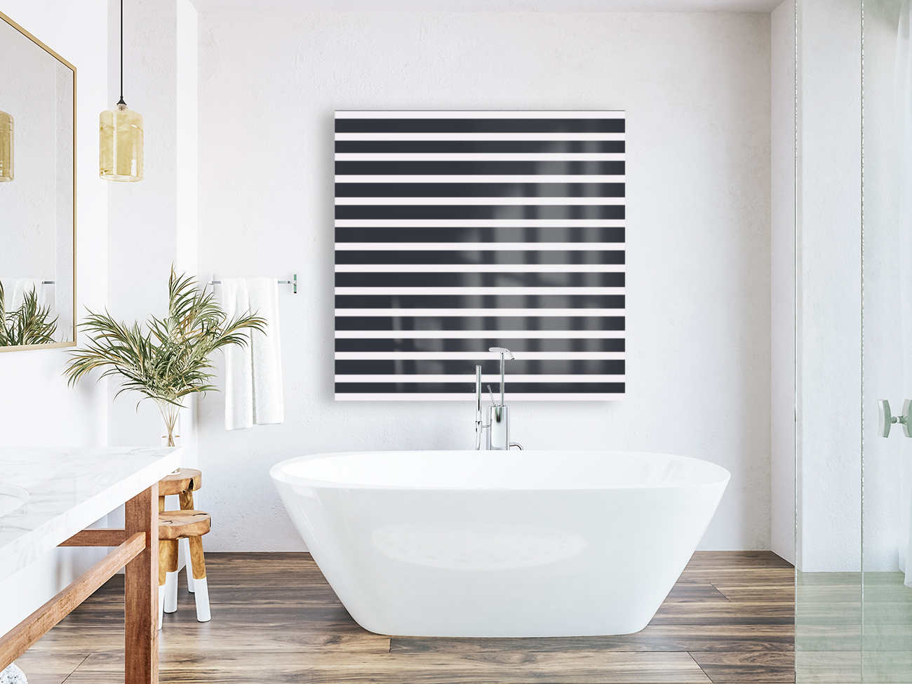 CHARCOAL Stripes Reproduction