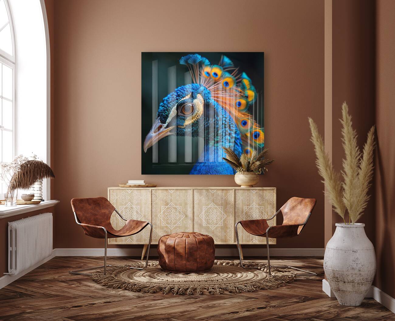 Vivid Peacock Reproduction