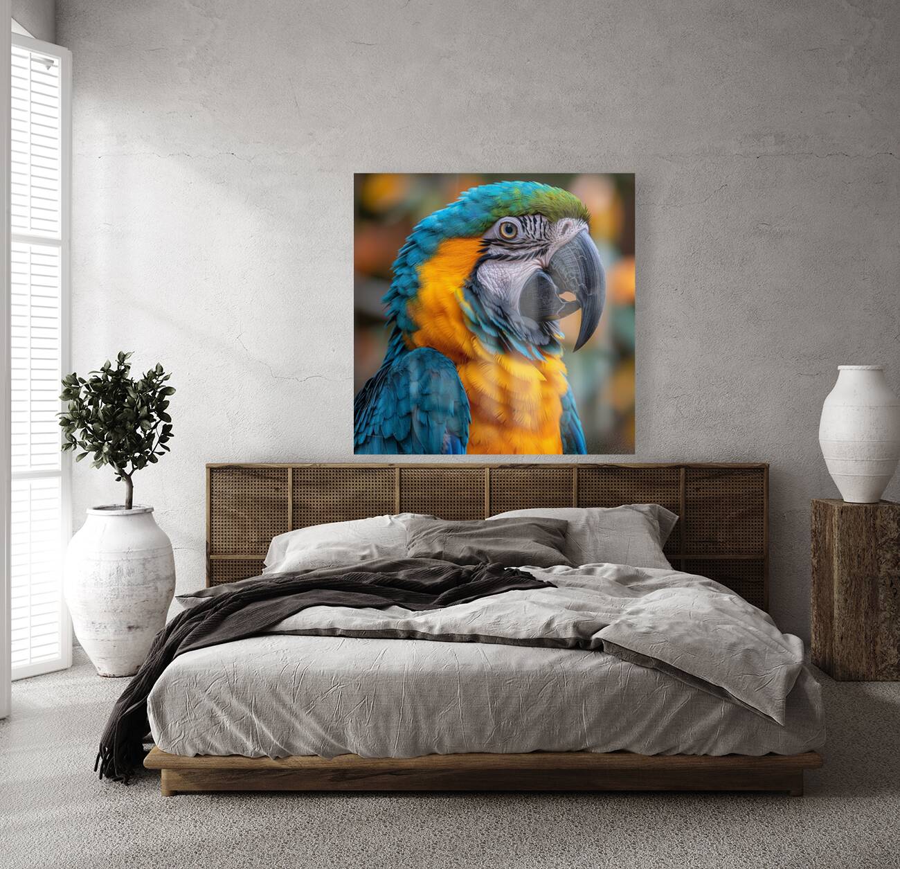 Macaw Eyes Reproduction