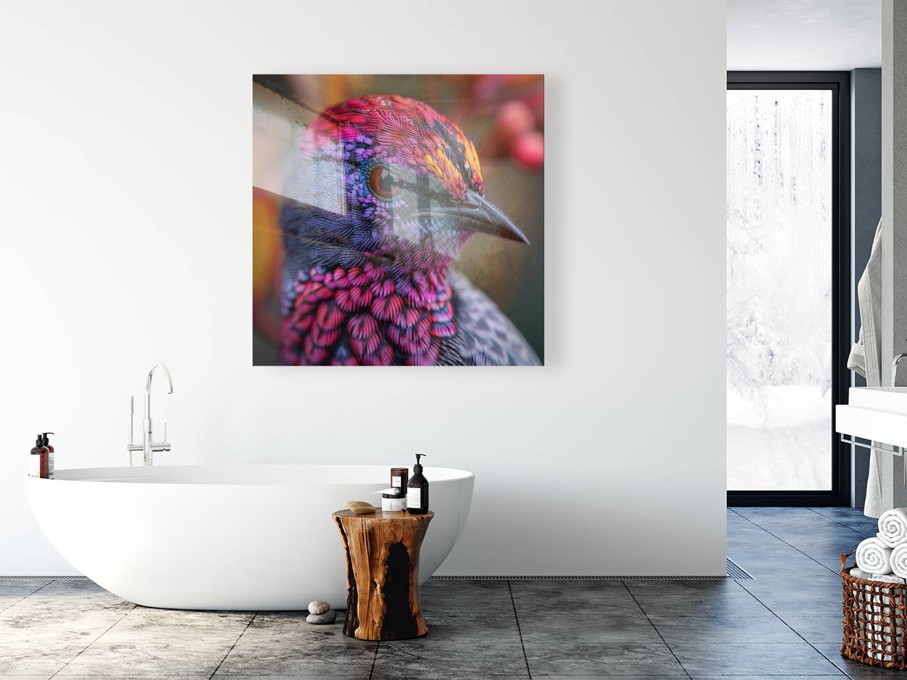 Vibrant Bird Reproduction