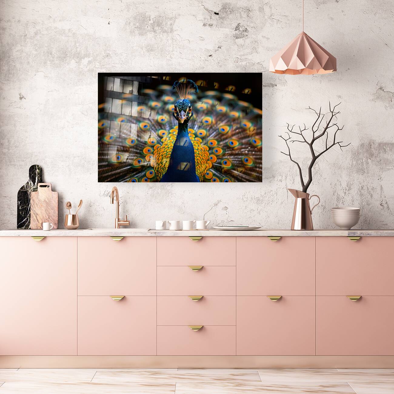 Blue Peafowl Dance Reproduction