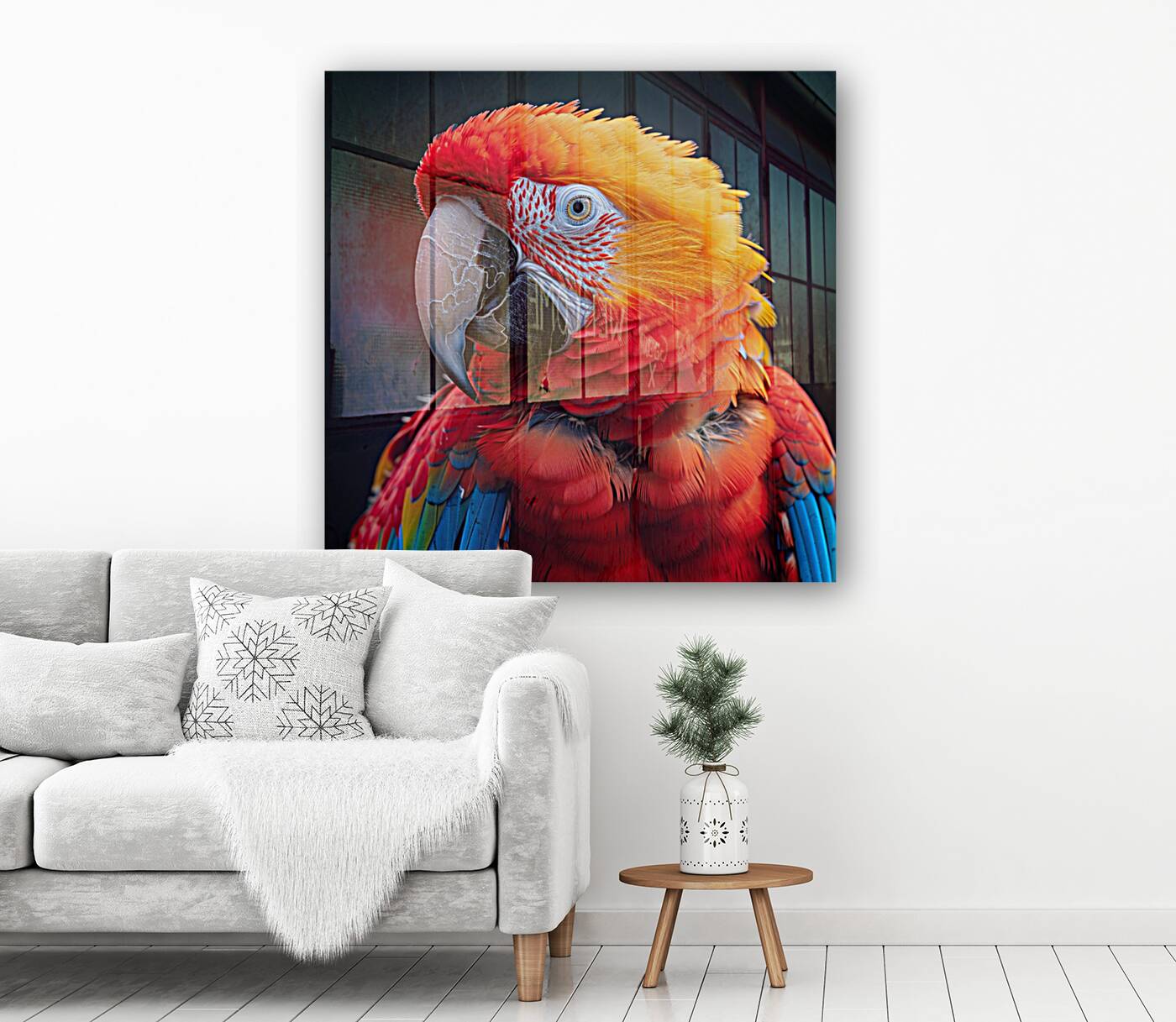 Colorful Macaw Reproduction