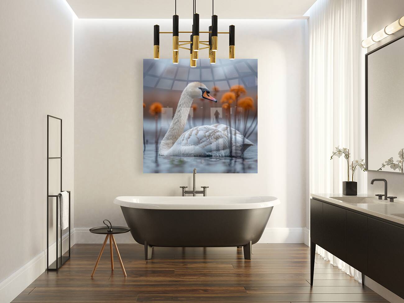 Swan Lake Elegance Reproduction