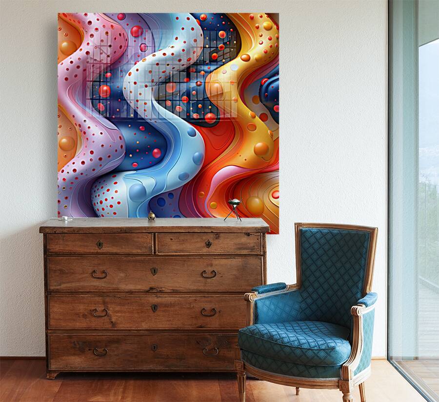 Radiant Colors Abstract Reproduction