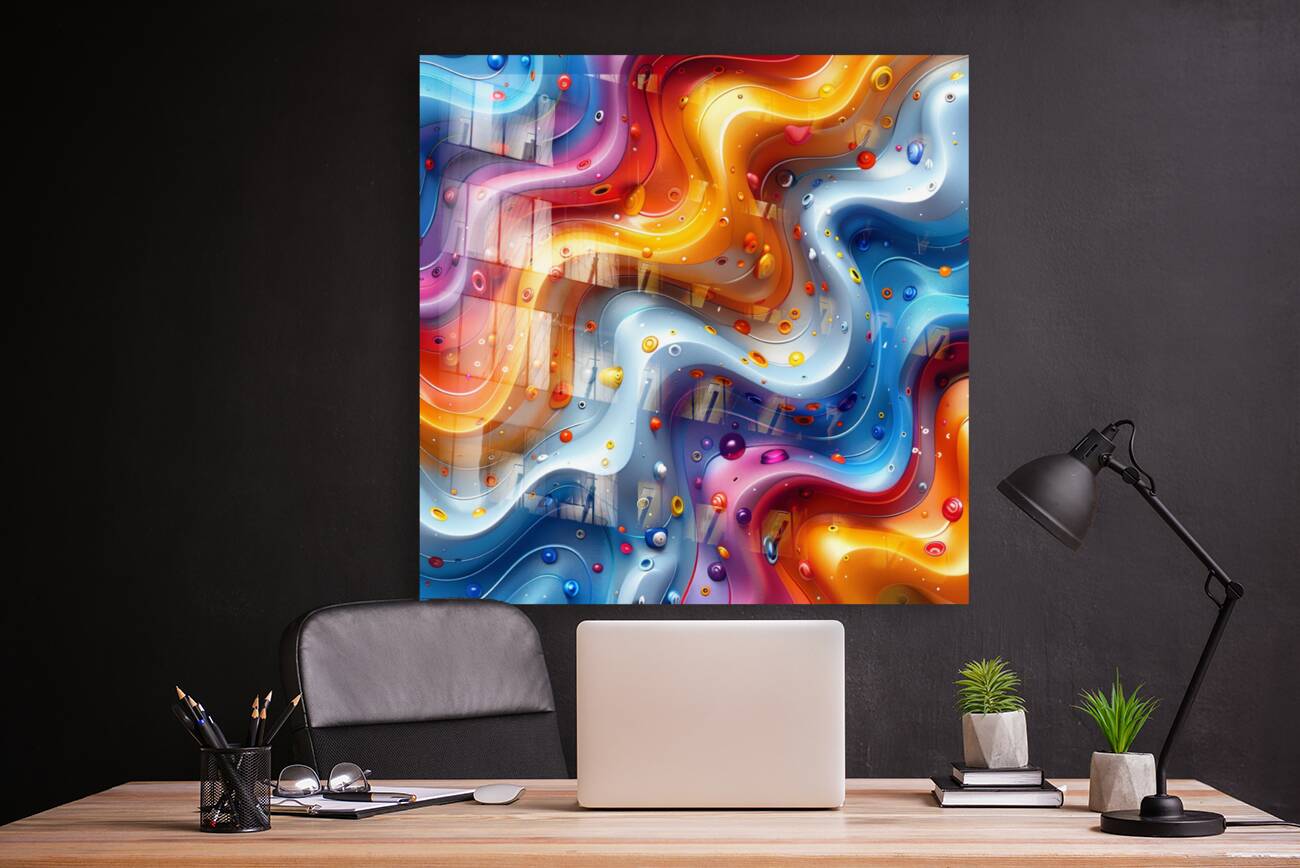 Radiant Abstract Colors Reproduction