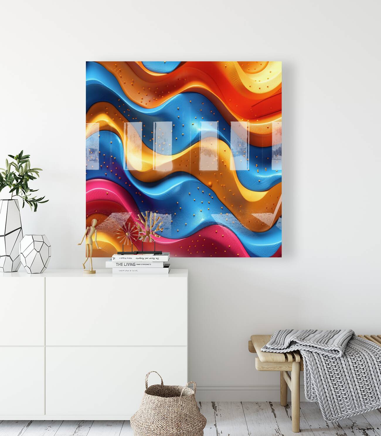 Abstract Wavy Reproduction