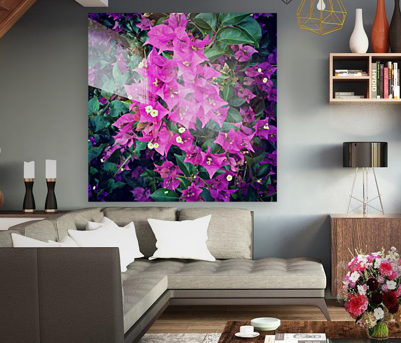 Purple Flowers    Reproduction