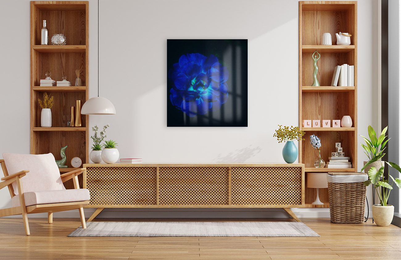 Lucky Blue Rose Reproduction