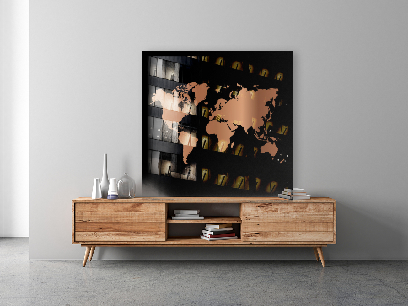 CHERRY WORLD MAP Reproduction