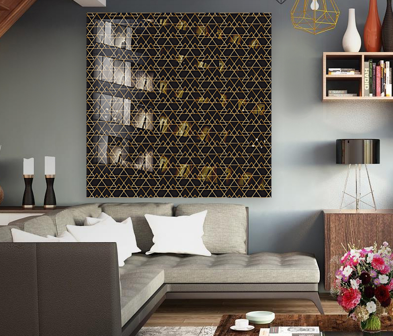 Black  Elegant Pattern Reproduction
