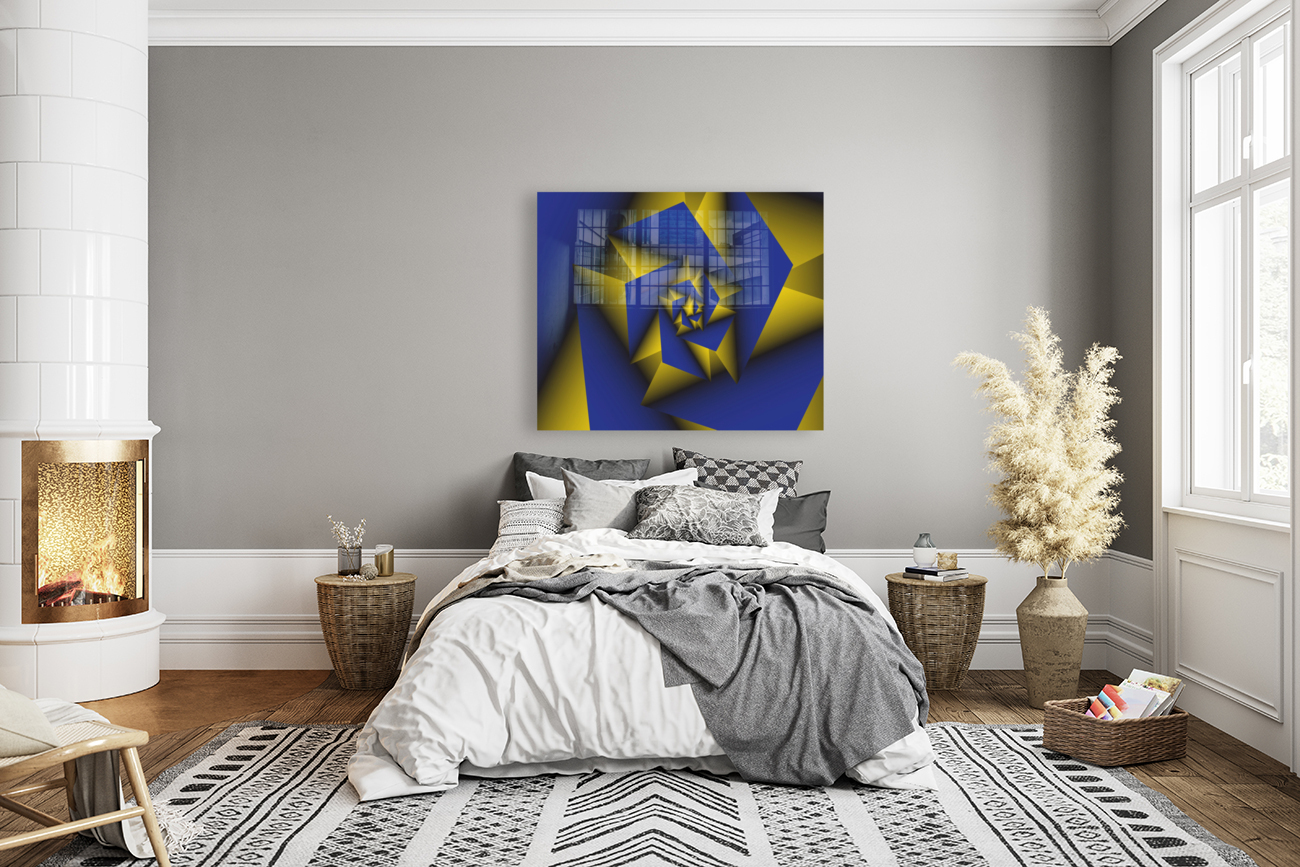 Blue Tech Spiral Reproduction