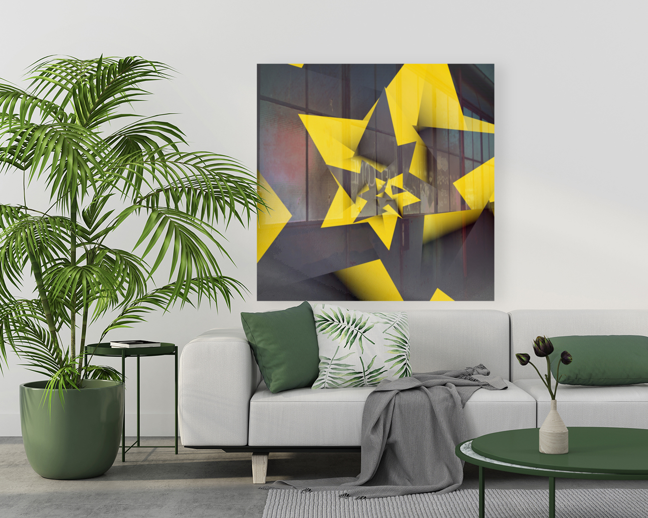 Yellow Abstract Reproduction