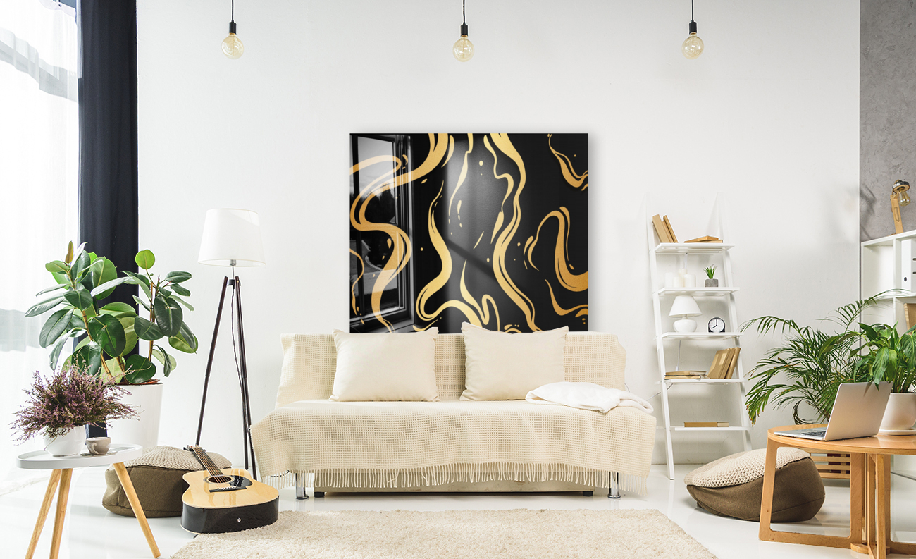 Liquid Black Marble Reproduction