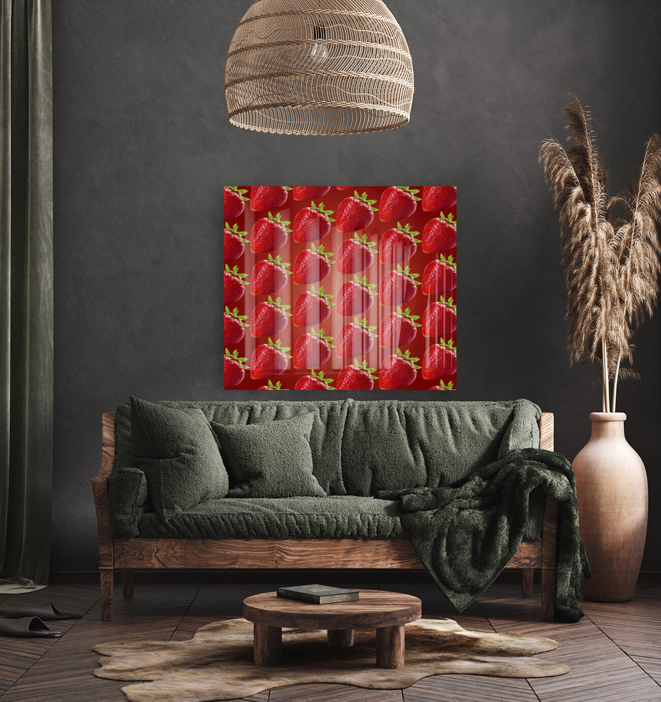 Straw Berry Pattern Reproduction