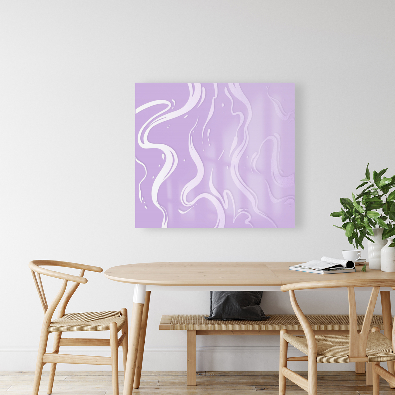 Lavender Liquid Marble Reproduction