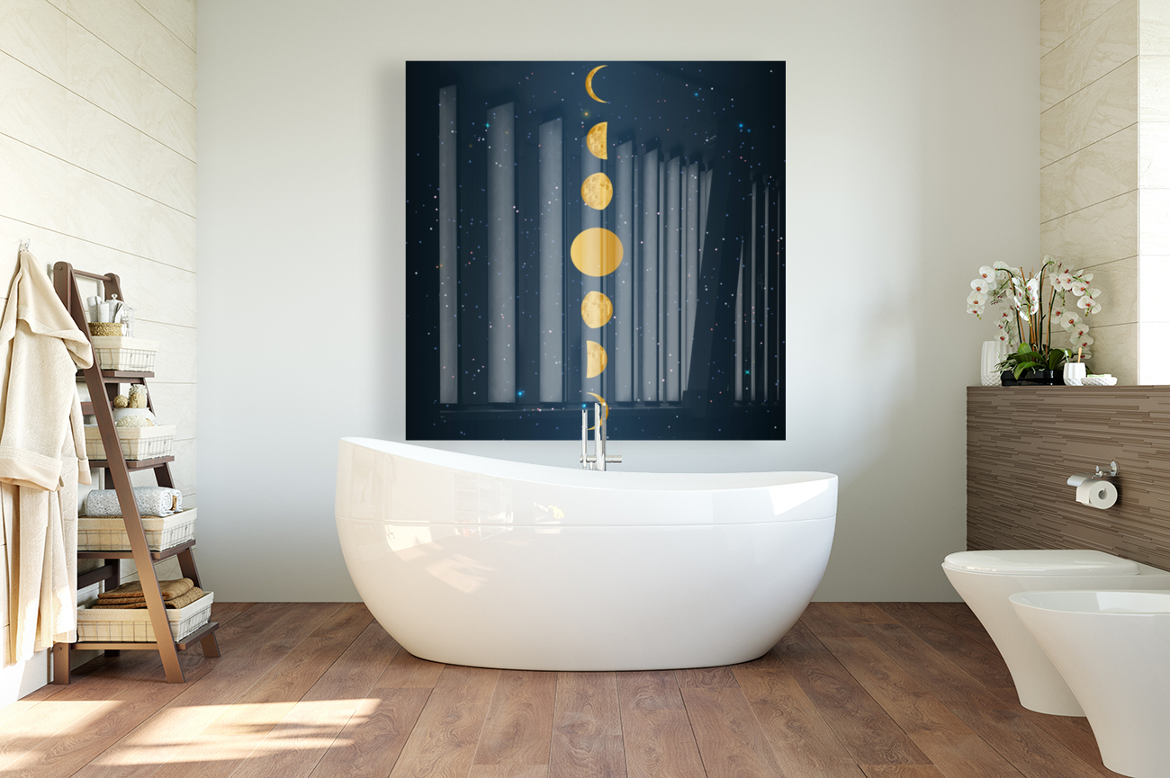 Golden Moon Phase  Reproduction