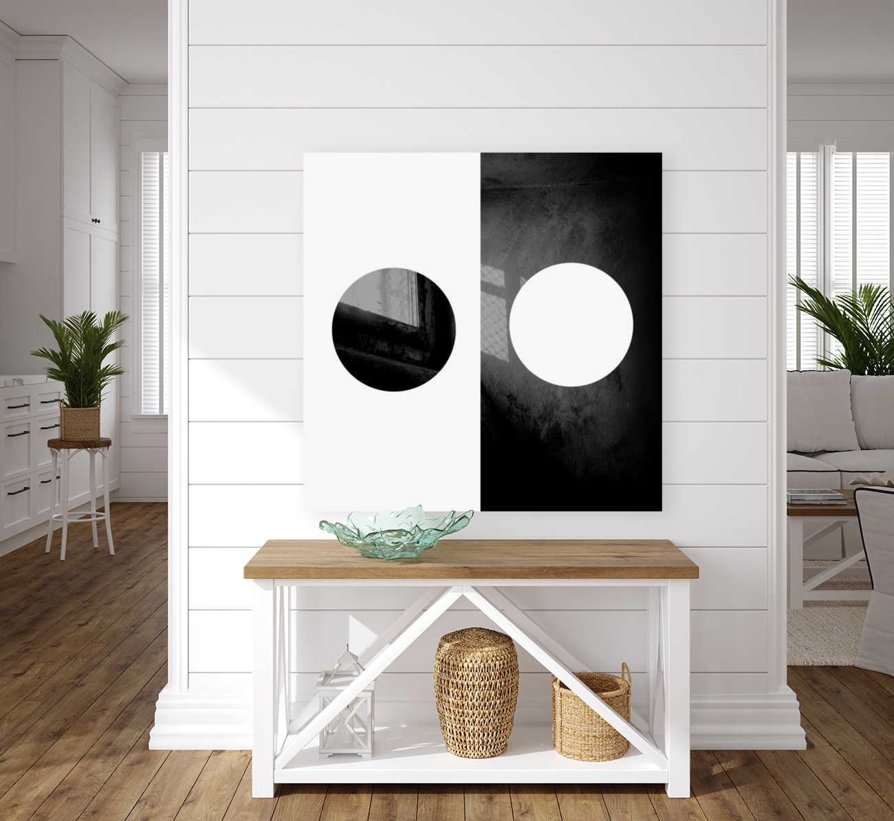 Black and White Dots Reproduction