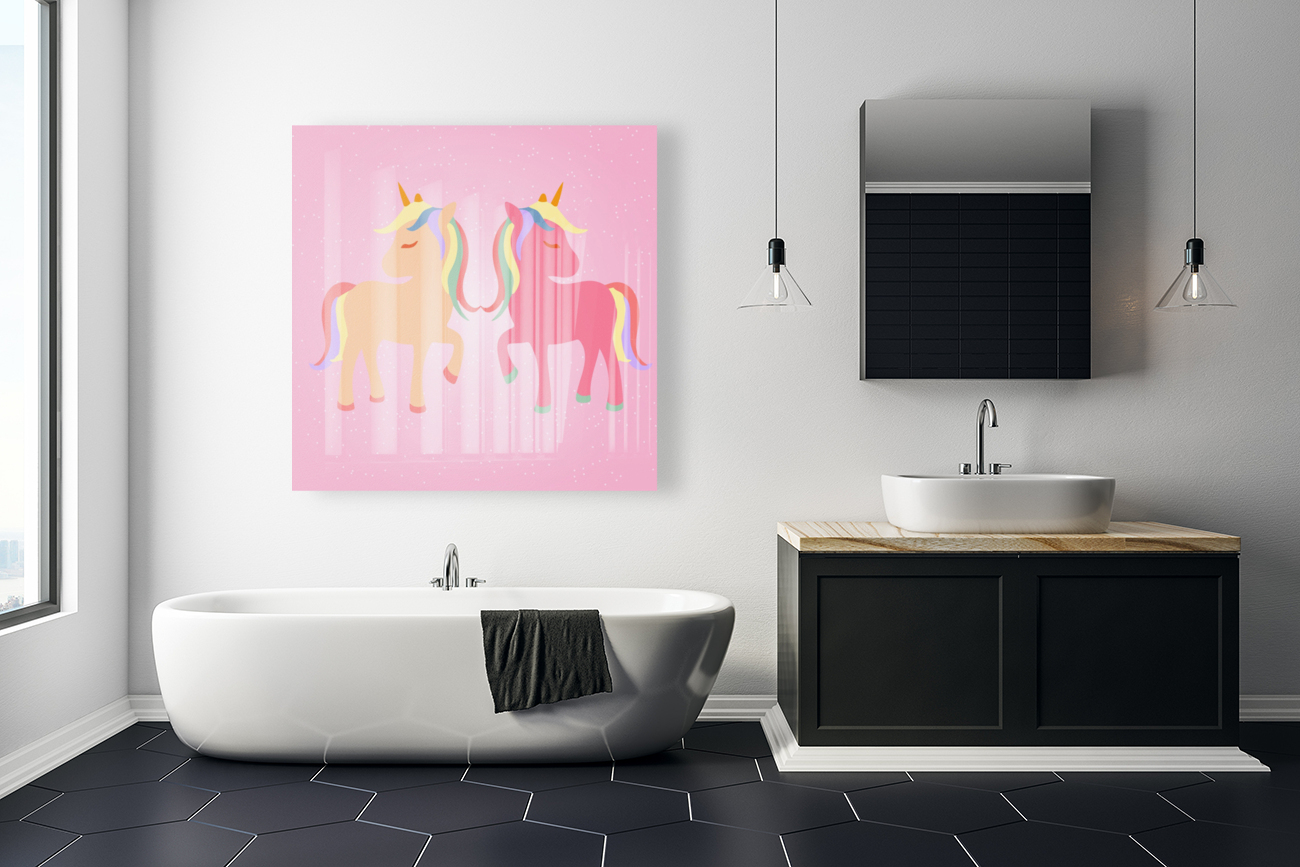 Cute Twin Unicorn Reproduction