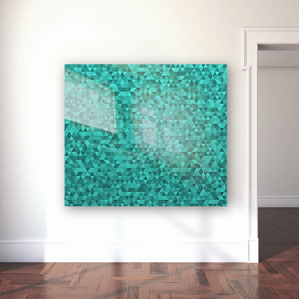 Turquoise Glitter Pattern Reproduction