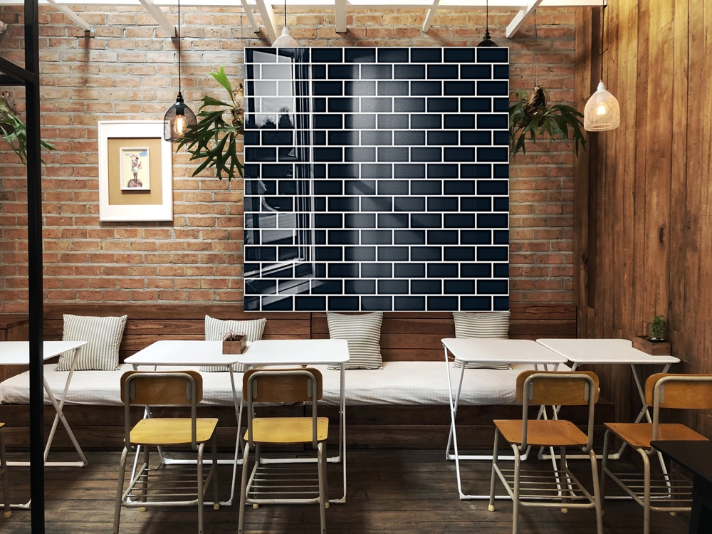 Grey Brick Pattern Reproduction