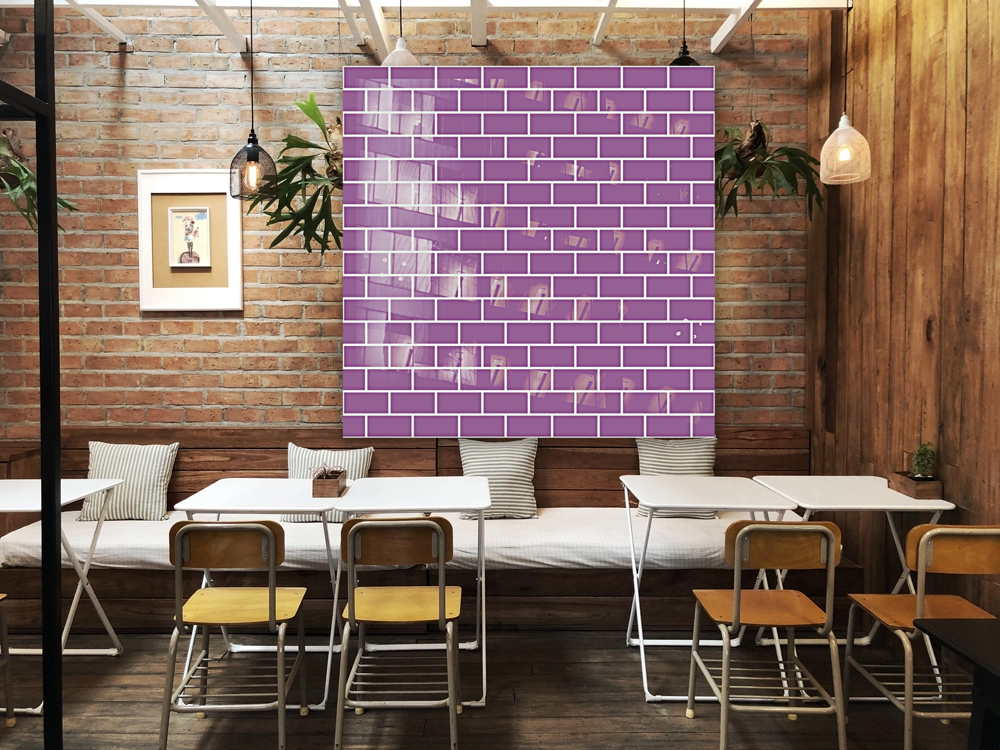Baby Pink Brick Pattern Reproduction