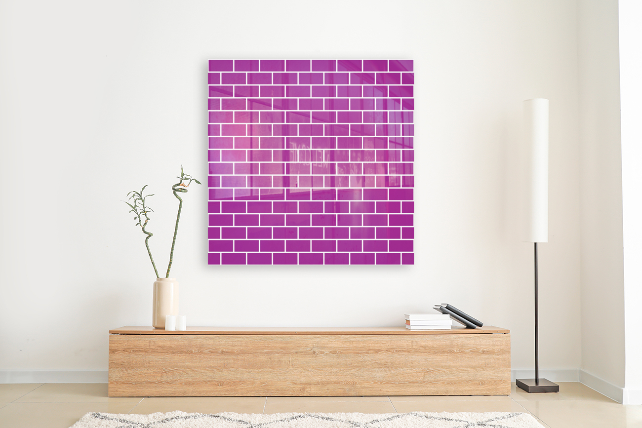 Magenta Brick Pattern Reproduction