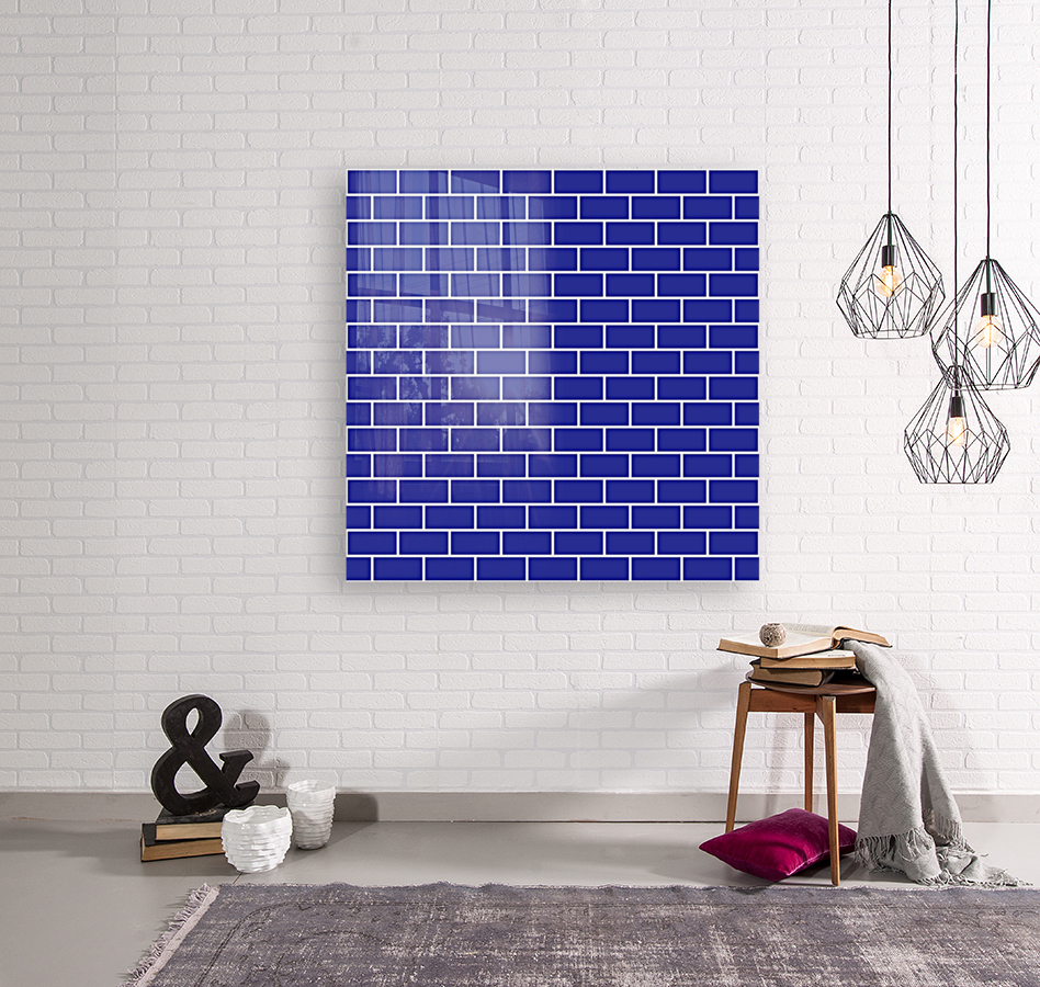 Purple Brick Pattern Reproduction