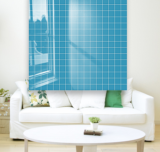Blue Checker Pattern Reproduction