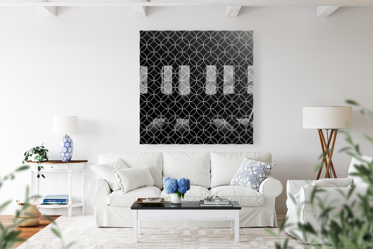 Black Circle Pattern Reproduction