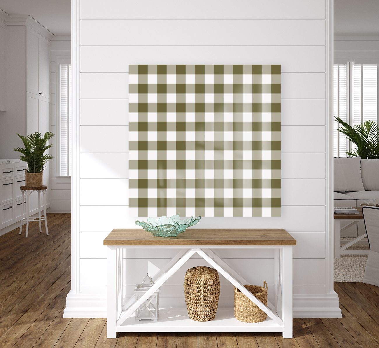 Brown Plaid Patten Reproduction