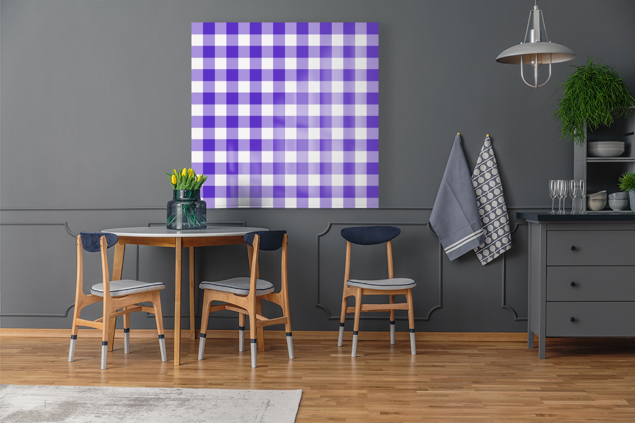Purple Plaid Pattern Reproduction