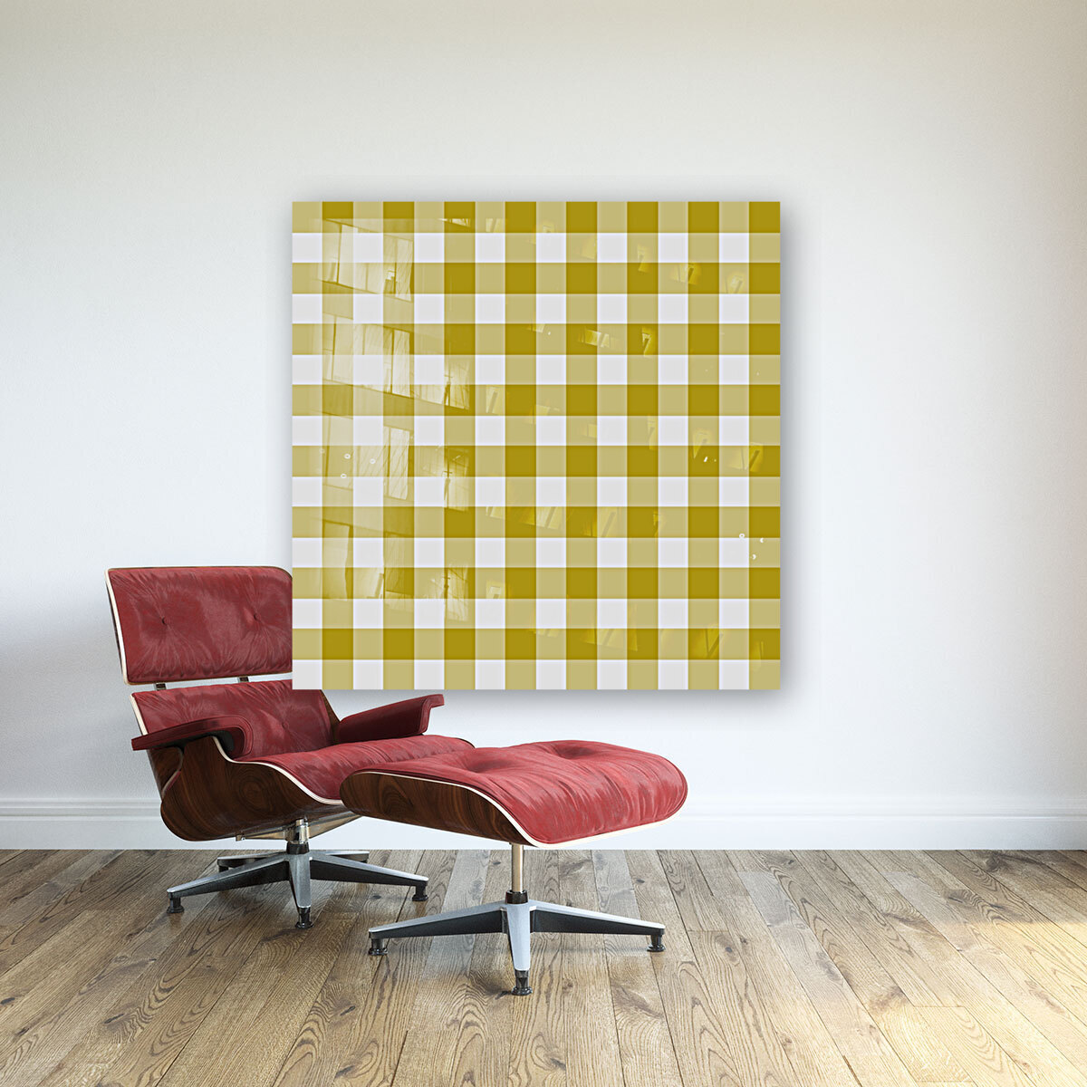 Mustard Plaid Pattern Reproduction