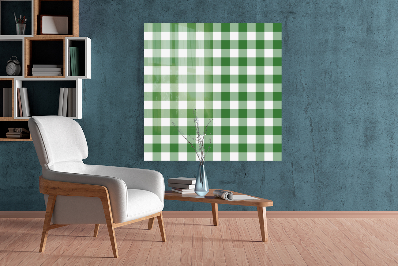 Green Plaid Pattern Reproduction