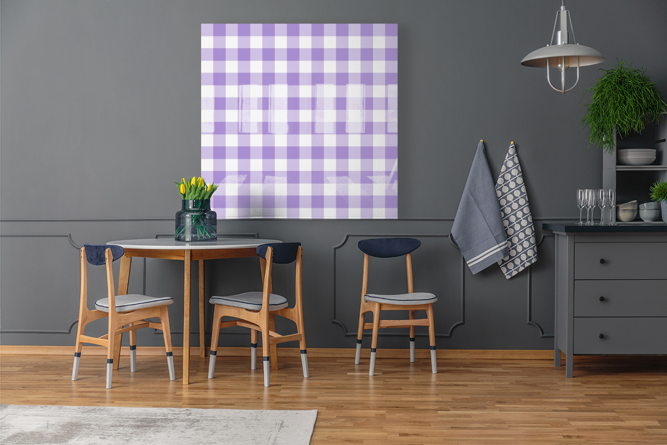 Purple Plaid Pattern Reproduction