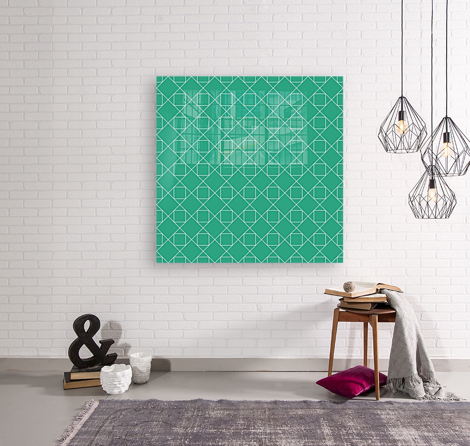 Green Diamonds Pattern Reproduction