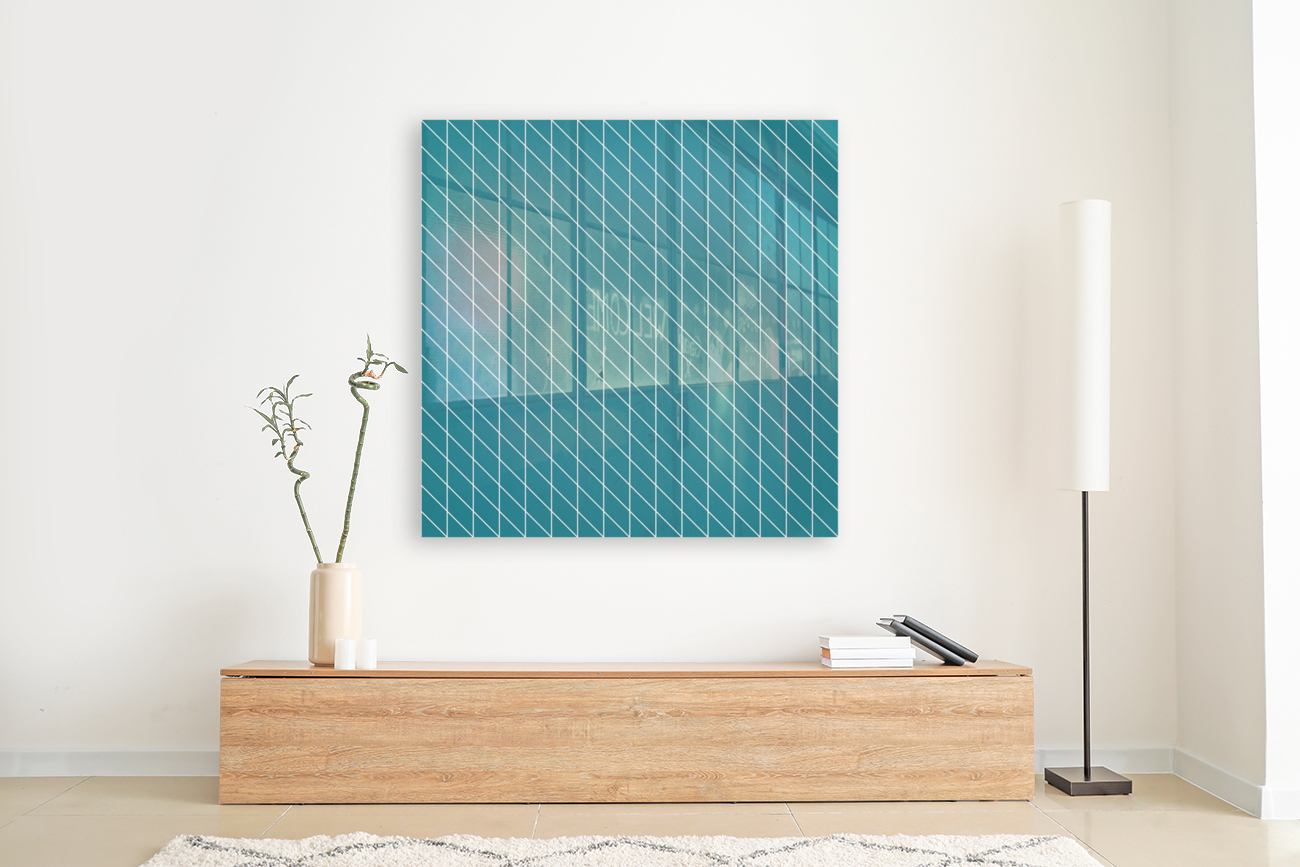 Cyan Checkers Pattern Reproduction
