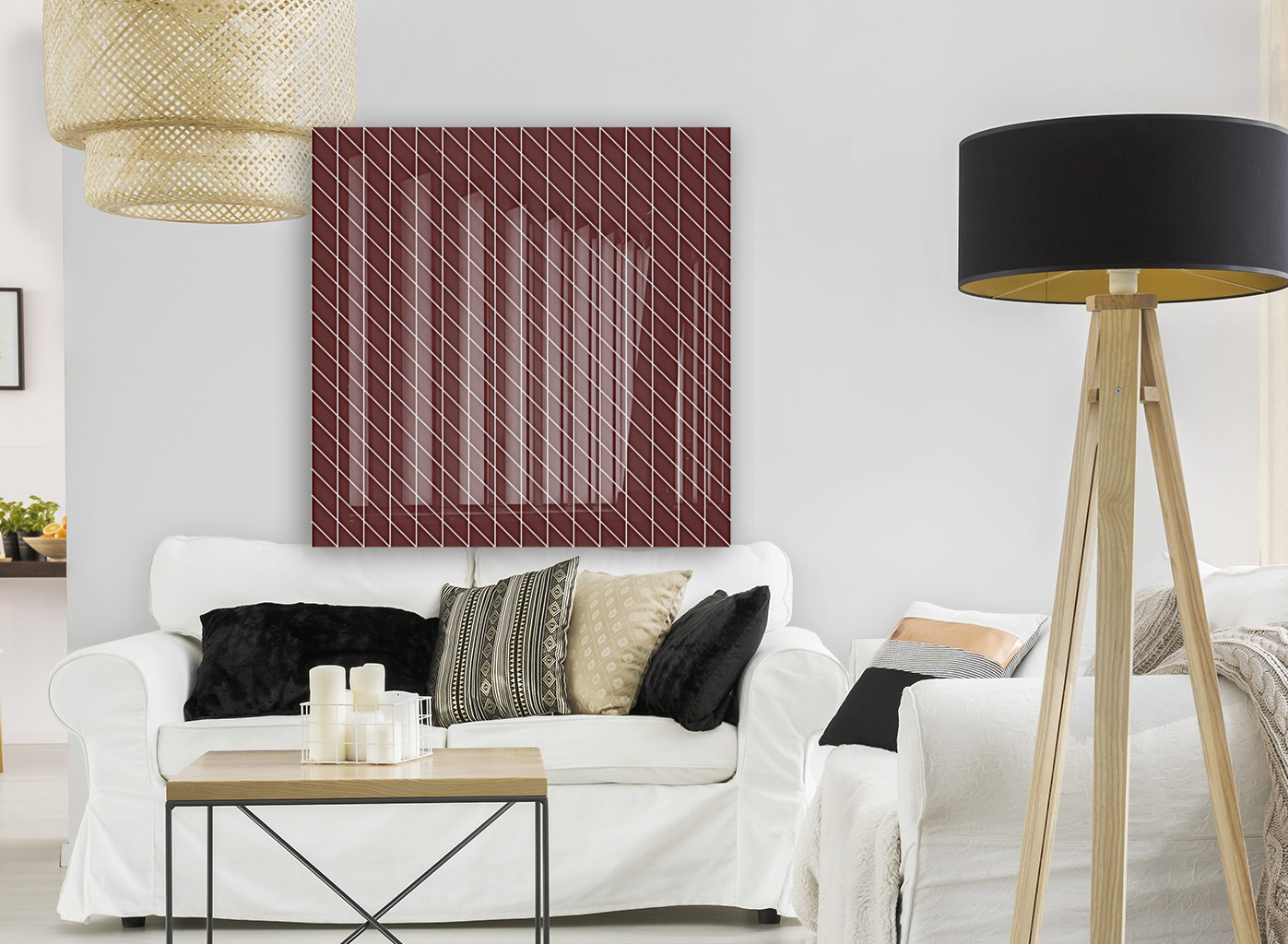 Brown Checkers Pattern Reproduction