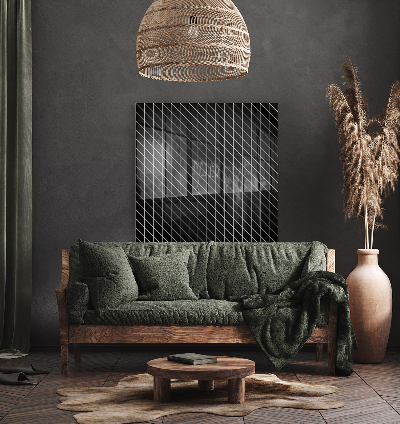 Black Checkers Pattern Reproduction