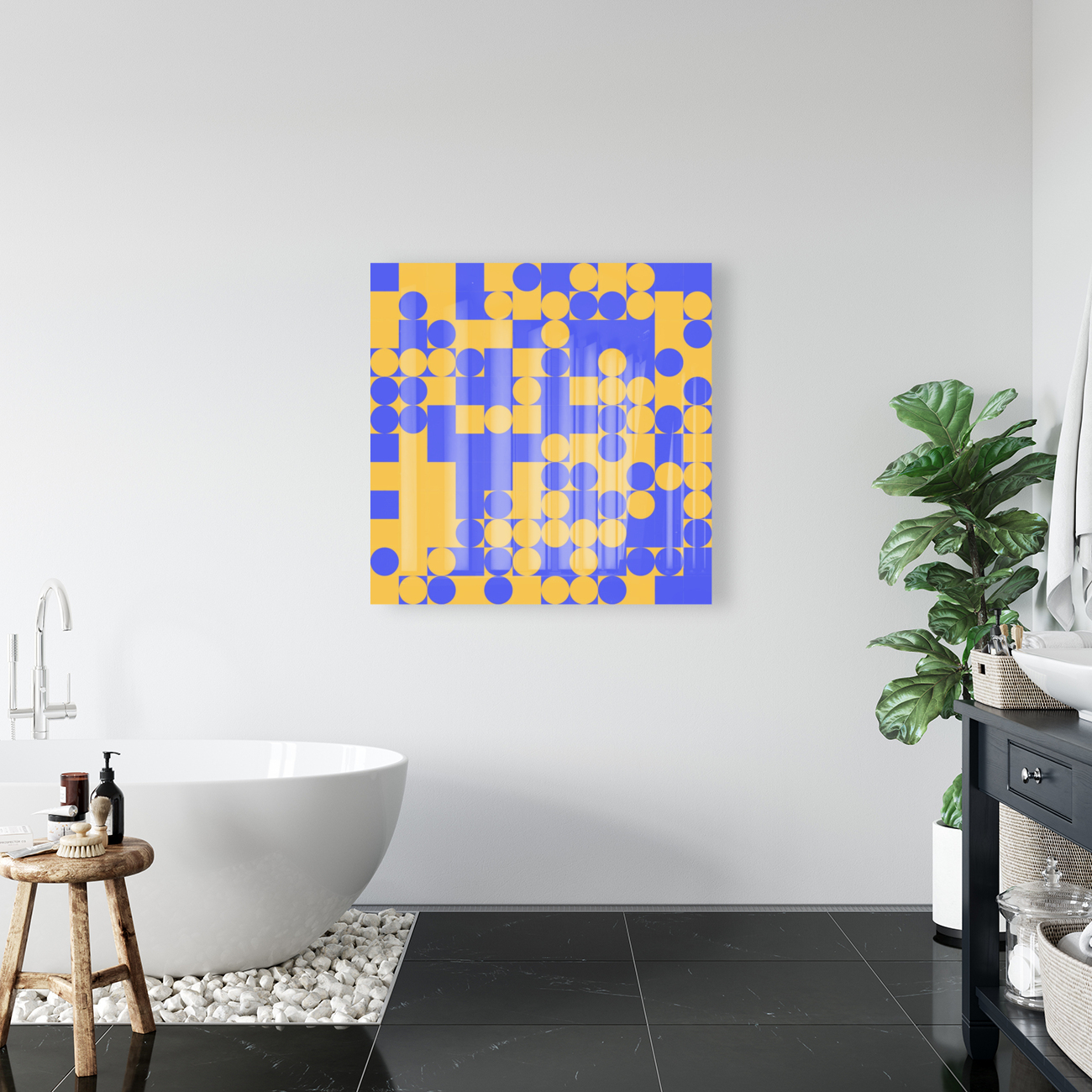 Dots and Square Pattern Reproduction