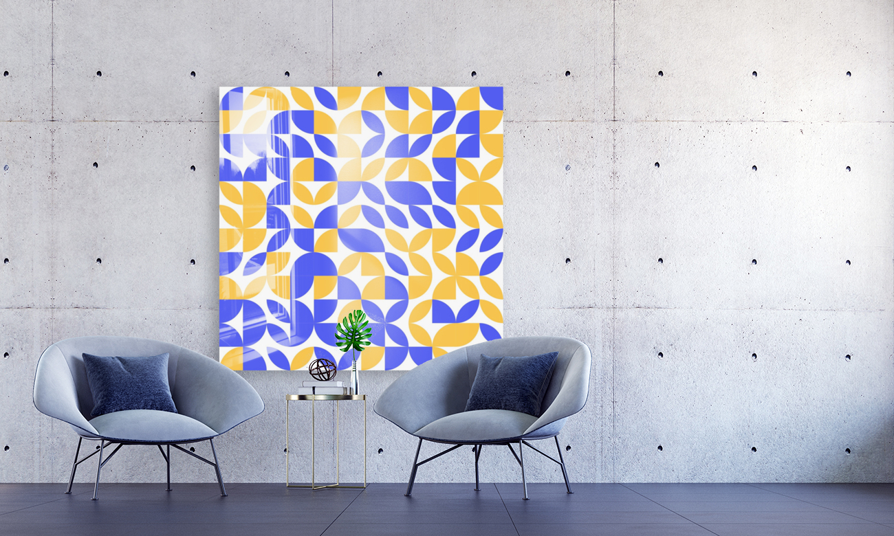 Geometric Pattern Art Reproduction
