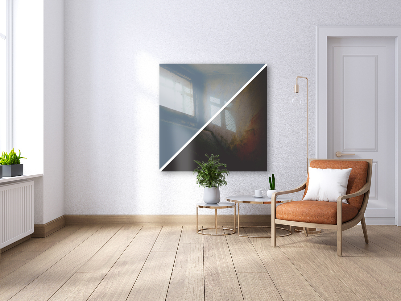 Grey and Black Abstract Reproduction